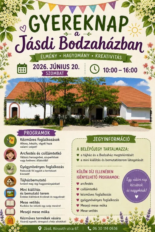 'GYEREKNAP a Jásdi Bodzaházban ' cikk borítóképe