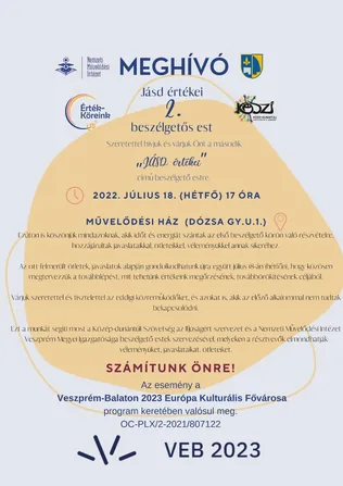 Jásd értékei 2. beszélgetős est borítóképe