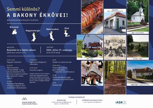 'Semmi különös? A Bakony ékkövei! ' cikk borítóképe